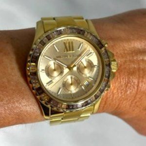 Michael Kors Everest Oversized Gold Tone Watch